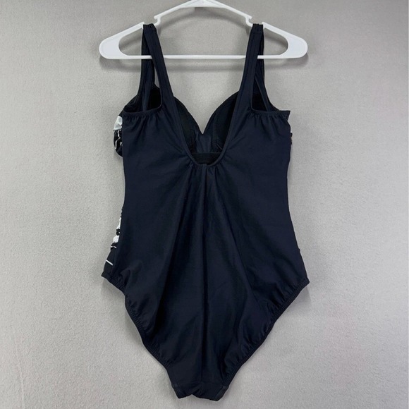 Miraclesuit‎ One Piece Swimsuit Womens 12 Black Sweetheart Neckline Shapewear - Picture 6 of 12